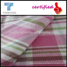 T-shirt de flanela Y/D tecido/21S * peso pesado 12S verifica tecido de flanela de algodão Scraf tecido/barato